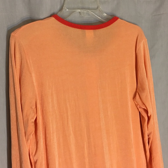 CAROLYN STRAUSS Collection Coral Cardigan Size M - Picture 4 of 9